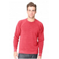 Unisex Triblend Long Sleeve Raglan Crew Neck Sweater